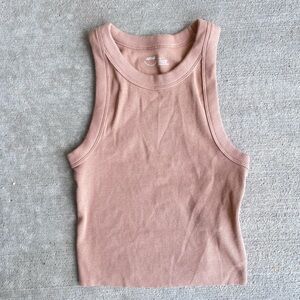 Aerie tan Carmel ribbed tank top NWT
